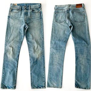 J. Crew 770 Slim Straight Light Selvedge Jeans 29